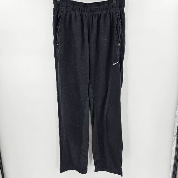Nike sweats pants black medium fleece athletic - Picture 1 of 3